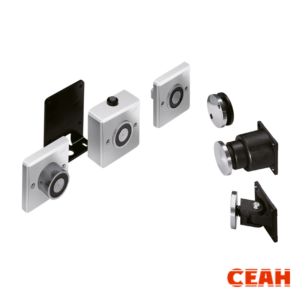 This is an image of different models of DORMA EM electromagnets.